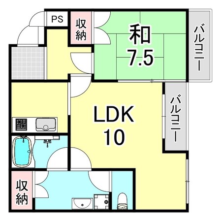 プレシードB棟の物件間取画像